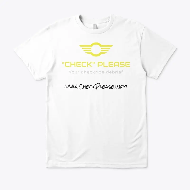 Check Please Tee White