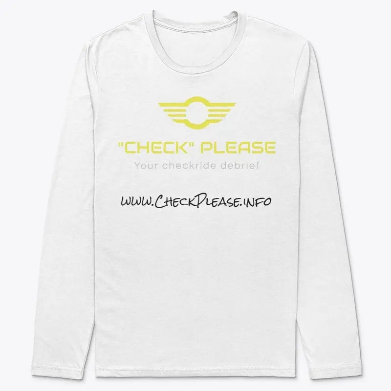 Check Please Tee White